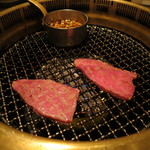 SATOブリアン - 宮崎牛のヒレ、長崎雲仙の卵ですき焼き風に2