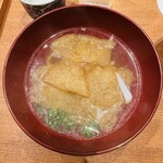 大阪天満宮 鮨とよなが - のれそれと油揚げのお吸い物(絶品)
