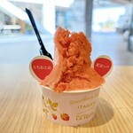 イタガキ×ジェラテリア ラ フェスタ - 料理写真:「いちごダブル（とちおとめ、紅ほっぺ）」（713円）