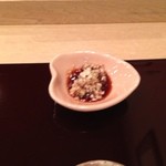 寿し ひでたか - サンマ用の生姜醤油