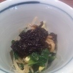 銀座 圓 - 春菊と豆もやし