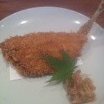 銀座 圓 - 鯵フライ