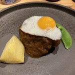 肉割烹 誠香 - 自家製ハンバーグ玉葱ソース