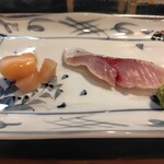 松野寿司 - 貝柱とアジ