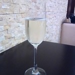 リストランテ ラ チャウ - 食前酒のシャンパン！