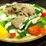 萩の家 - ( ；´Д｀)とりあえず野菜からって…豚しゃぶサラダ♡