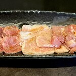 黒毛和牛A4A5 焼肉ありらん - 焼肉Aコース・豚タン、豚トロ、鶏もも