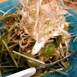 Shumino Sato Isaribi - 水菜ザーサイハリハリサラダ