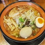 Menyaippongi - みそらー麺（味玉子トッピング）