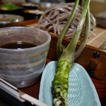 そば処 亀屋 - ワサビ一本。