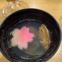 すぎ乃 - お通しのお吸い物