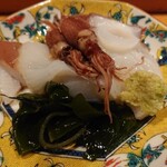 鮨富 - タコ、ホタルイカ