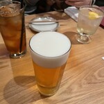 夜ノ焼魚 ちょーちょむすび - ファーストドリンク　おビールさん、梅酒サングリアのソーダ割•烏龍茶