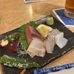 和創旬彩 くうひな - 新鮮お刺身　かつお、いか、たい他