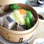 中華ダイニング SCENT - セイロ蒸しランチ（鰆のネギ生姜蒸し）