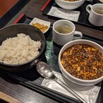 炎麻堂 - 麻婆豆腐定食（3辛）