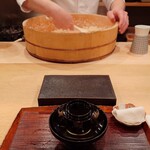 鮨 実紀 - シャリ制作中