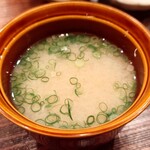 鮨 実紀 - しじみの味噌汁