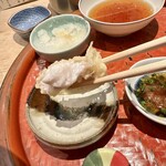 てんぷら 深町 - ふぐ白子