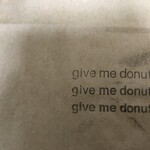 give me donuts - 無料紙袋