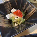 小料理 椿 - きゅうりとキウイと筋子