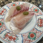 回転すし北海道 - 桜鯛柚子胡椒