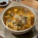 炭火焼肉ホルモンさわいし - 旨辛ユッケジャンラーメン