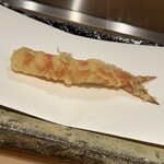 天婦羅くすのき - 車海老、塩で