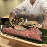 天婦羅くすのき - 蛤、金目鯛、白甘鯛、桜鯛など