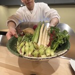 天婦羅くすのき - 野菜のネタ