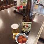 酒亭 玉河 - 赤星&お通し(ミートボール)