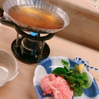 割烹 白鷹 - 比婆牛のしゃぶしゃぶです