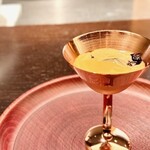 銀座 上瀧 - 2025.3.  プーアール茶のゼリー キャラメルソース~普洱茶布丁~