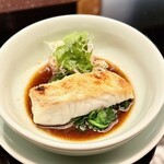 銀座 上瀧 - 2025.3.  佐賀県玄海産天然平目の新派蒸し焼き~新派焼蒸平目~