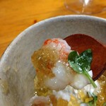 ほ志の - 甘海老とコンソメジュレ