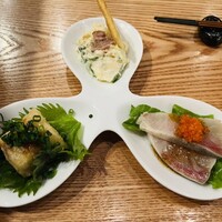 博多 鴨すき 鴨しゃぶ なかもぐろ - 前菜3種