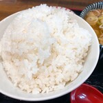 もつ煮本舗 まるさん食堂 - ご飯は普通盛りでもボリュームあります