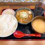 もつ煮本舗 まるさん食堂 - Aもつ煮定食　750円税込