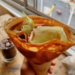 クレープ えんどう - アボカドベーコン