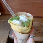 クレープ えんどう - ずんだ生クリーム