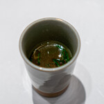 神戸牛 しゃぶしゃぶ おもき 離れ - 猪口 神戸牛 出汁スープ