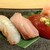 土佐わら焼き 龍神丸 - 料理写真:にぎり寿司　漬けかつお(税込)165円, ぶり(税込)209円, 昆布締め真鯛(税込)253円 (2025.03.28)