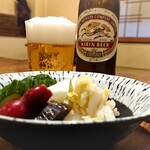 うな新 - お新香盛合せ ¥480