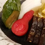 うな新 - お新香盛合せ ¥480