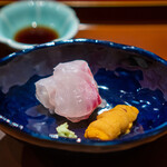 礼讃 - 三重県鯛、北方四島雲丹、真妻山葵