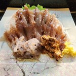 えび寿し - ほたるいか刺身