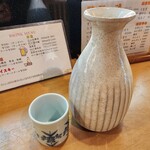 えび寿し - 日本酒 立山2合(常温)