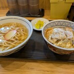 うどんウエスト - ミニかつ丼うどんセット