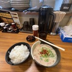 老虎苑 - かす汁定食@550円
