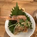 ちょい立ち酒場 にどね - 海老の塩辛 500円